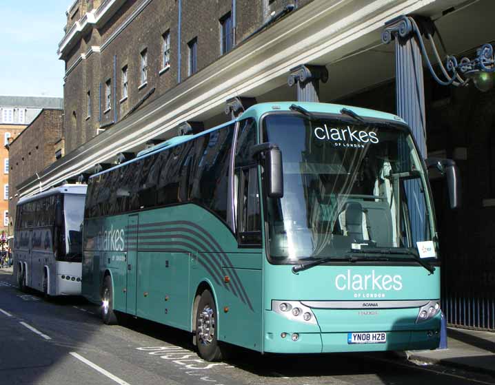 Clarkes Scania K340EB Berkhof Axial YN08HZB